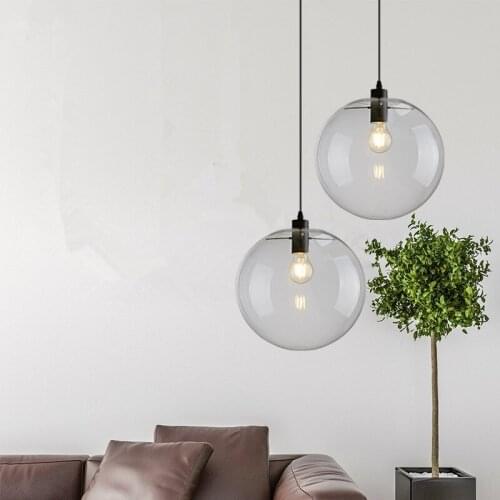 Kitchen Modern Pendant Lighting Bar Glass Pendant Light Fixtures Bedroom Hotel Pendant Lights Home Pendant Ceiling Lamp