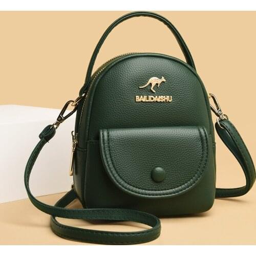 Mini Handbag For Women 2021 Quality Soft Leather Phone Coin Purse Counter Genuine Female Cross Body Bag Black Wine Red