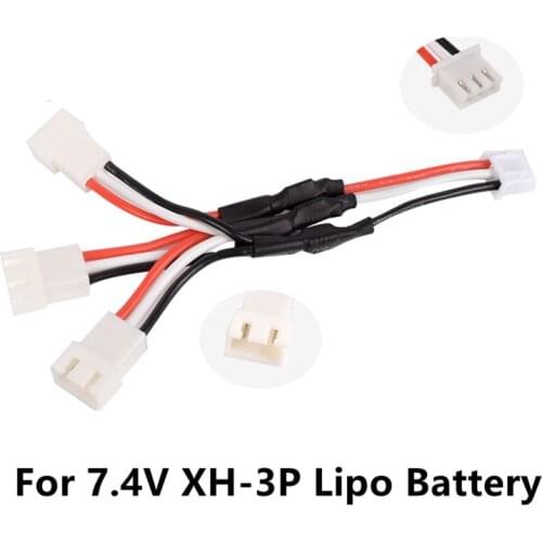 7.4 V 2S 1 in 3 Charge Cable Wire for SYMA X8C WG MJX X600 X101 WLtoys V666 RC Drone Li-po Battery of RC Airplane RC Car RC Boat