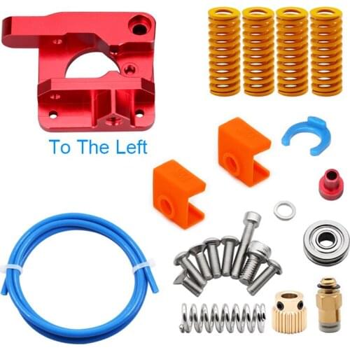 Upgraded 3D Printer Long-Distance Remote Metal MK8 Extruder+Leveling Spring+PETG Tube+MK8 Silicone Case Kit For Ender 3 CR10