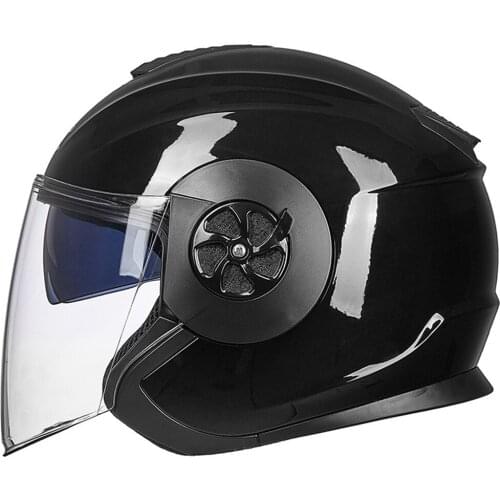 GXT Motorcycle Helmet Motorbike Scooter Riding Helmet Motocross Casco Moto Helmet For Motorcycle 3/4 Face Cascos Para Moto Black