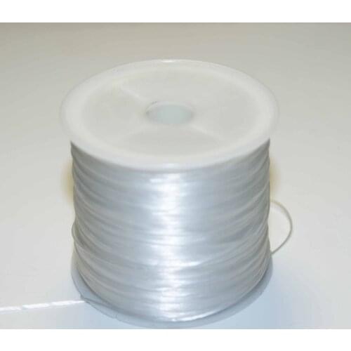 Wholesale 60M/Roll 1MM Colorful Stretchy Elastic Rope Cord Crystal String For Jewelry Making Beading Bracelet Wire