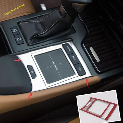 Lapetus Central Control Mouse Sequins Cover Trim Stainless Steel 1 Pcs Fit For Lexus ES 2018 2019 2020 2021 / Interior Kit