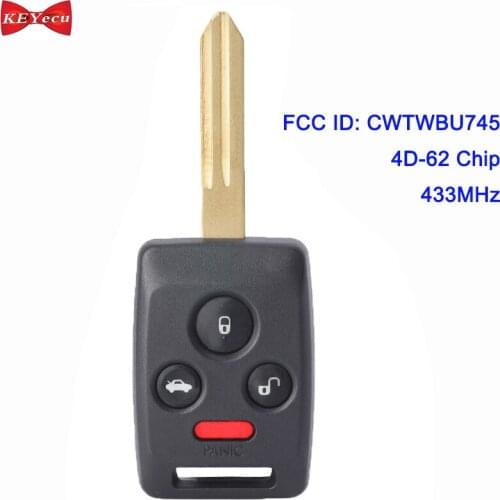 KEYECU OEM Remote Board for Subaru Legacy Outback Tribeca 2006 2007 2008 2009 Remote Key Fob CWTWBU745 433MHz 4D-62 Chip