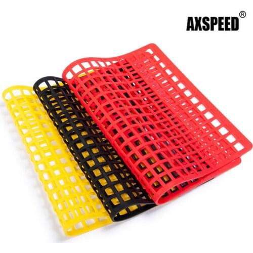 AXSPEED RC Car Rubber Window Luggage Net Decoration for Axial SCX10 90046 Wraith D90 TRX4 1/10 RC Crawler Car Spare parts
