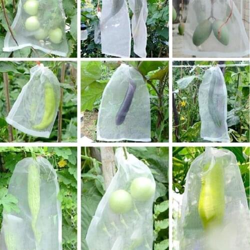 Garden Bug Barrier Netting Plant Cover with Drawstring Bird Barrier Netting Mesh E8BD