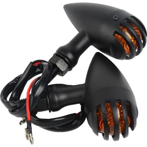 Motorcycle Black Amber Turn Signal Light For Harley Sportster Softail Bobber Customer New