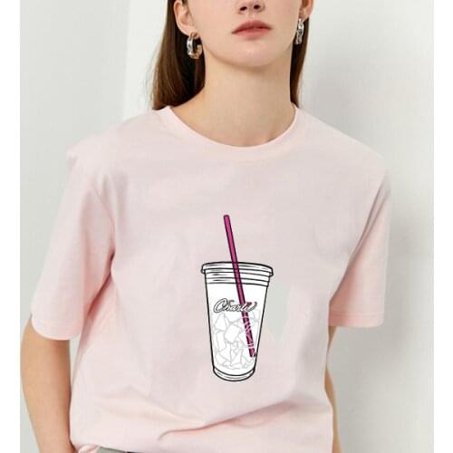 Juice Graphic Print T-shirt Women/Men New Summer Fashion Tshirt Tee Cute Short Sleeve Harajuku Aesthetic Top Female T Shirt