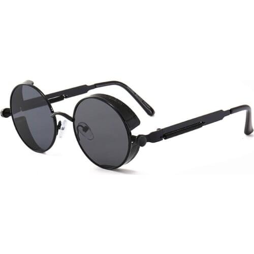 Steampunk Goggles Sunglasses Men Women Luxury Round Sun Glasses For Ladies Retro Circle Vintage Male Female