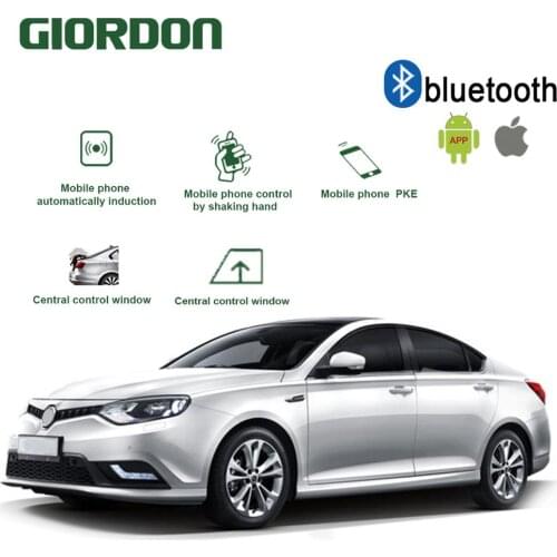 Universal pke intelligent remote key smart phone start stop control alarm car safety button and android/ios keyless passive inpu