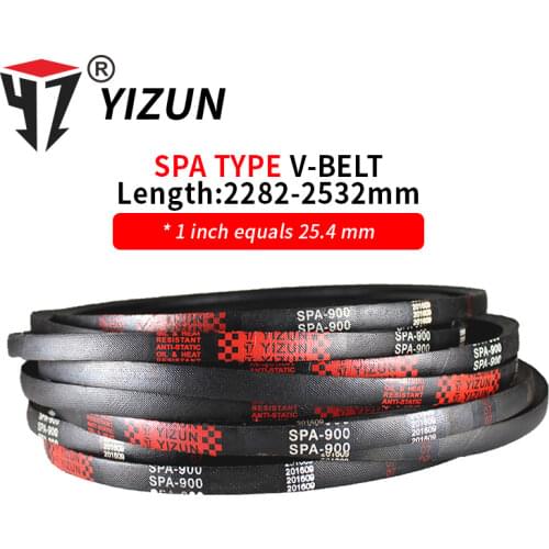 YIZUN SPA Type SPA2282~2532mm Hard Wire Rubber Drive Pitch Length Girth Industrial Transmission Agricultural Machinery V Belt