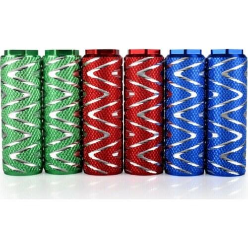 Mountain bike rear pedal aluminum alloy bicycle rear seat foot pedal universal front and rear axle foot post bicycle accessories