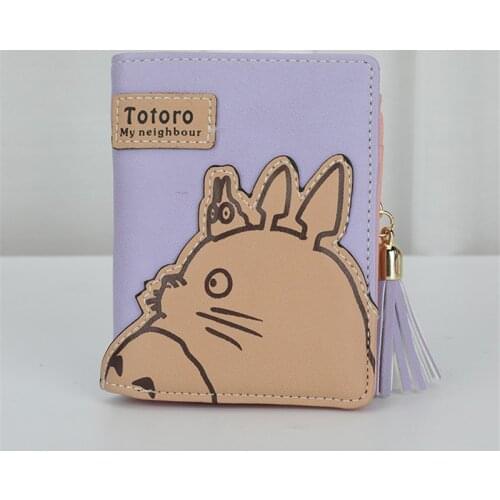 Cartoon Cat Printed Ladies Short Wallet Cute Mini Coin Pocket Purse for Women