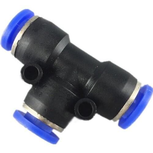 10 PCS/LOT Pneumatic fittings PE-6 6mm tee fitting push in quick joint connector PE4 PE6 PE8 PE10 PE12
