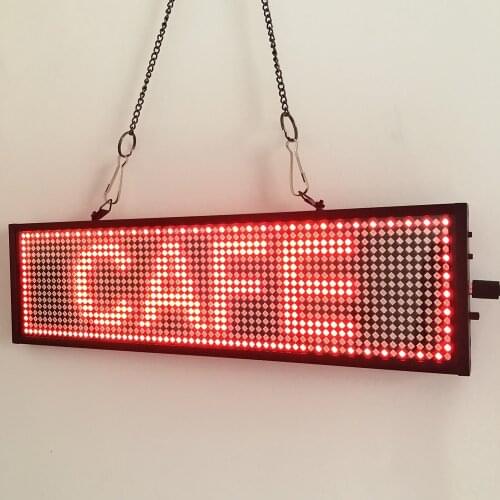 34cm P5 WIFI programmable scrolling message LED display panel, 3 input mode red Ad sign and RGB display panel are optional