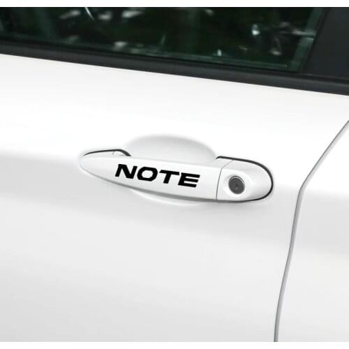 4 Pieces For Nissan NOTE E11 E12 Car Accessories JDM Car Styling Car Stickers Decal Automobiles Door Handle Sticker