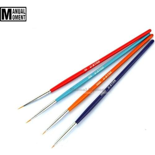 Model Special Point Brush #00-#00000 4pcs Models Hobby Painting Tools Accessory Hook Line Pen