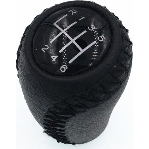 6 Speed Leather Gear Knob Stick Shift HZTWFC-4.4 For Mazda 3 BK BL 5 CR CW 6 II GH CX-7 ER MX-5 NC III 2005-2011