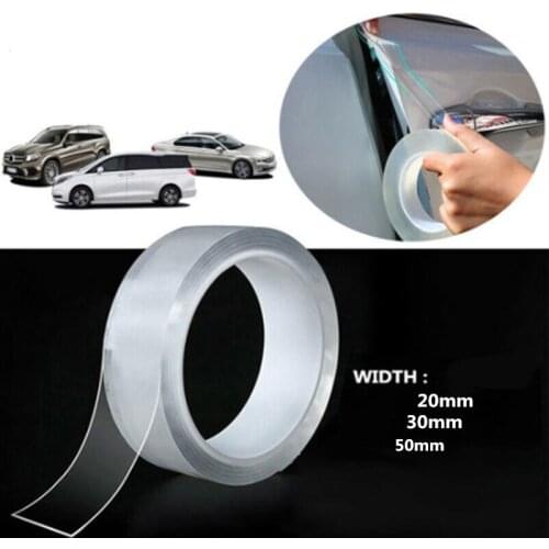 Car Anti Collision Strip Nano Tape Anti Scratch Car Door Transparent Film Car Door Frame Protector Washable Waterproof Tapes
