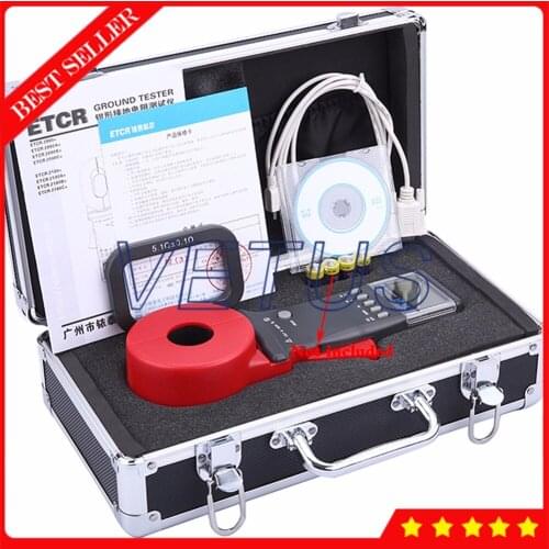 ETCR2100E+ Digital Clamp Ground Earth Resistance Meter Tester 0.01-1200ohm with RS232 interface 99 sets Data memory
