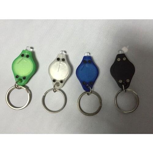 Colorful Micro Light LED Keychain UV Flashlight Gift Light cheap Money Detector Free shipping 400 pcs/lot