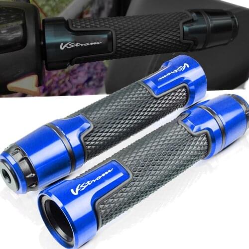 For SUZUKI DL1000 DL250 DL650 V-STROM VSTROM 2002-2018 Universal 7/8" 22MM CNC Motorcycle Handlebar Grips End Handlebar Grips
