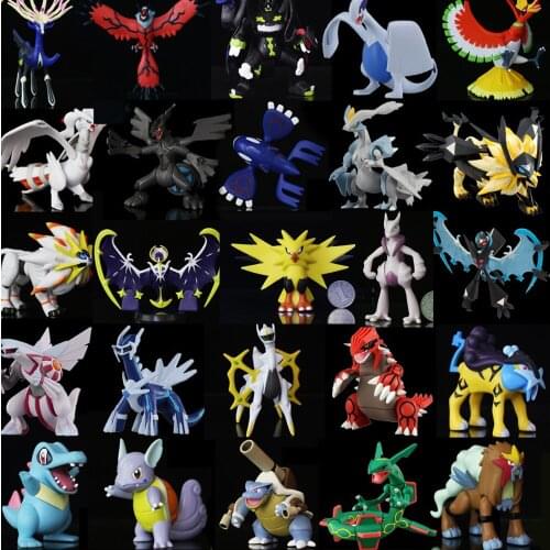 Pokemon Large Joint Movable Model EHP MC Action Figure Rayquaza Sun Moon XYZ Reshiram Zekrom Ho-Oh Pikachu Model Toy Collection