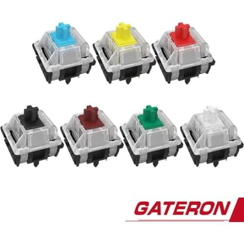Gateron mx switch 5 pin Switches RGB SMD 5pin Axis Compatible for Cherry MX mechanical Keyboard diy Switches Black Red Blue 40JB