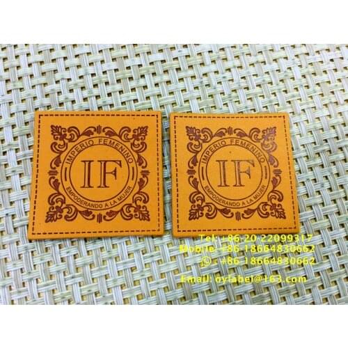 Custom made high quality jeans leather label / simulation leather label / leather label /main label