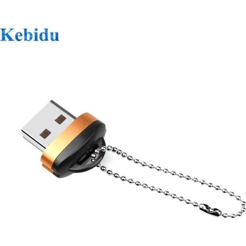KEBIDU Mini USB 2.0 Micro SD Memory Card Reader Adapter High Speed with Keychain Portable Card Reader Laptop Accessories