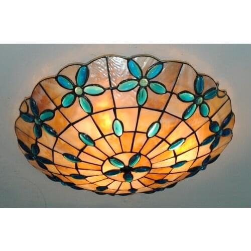 Classic 16 inch lilac ceiling lamp shell staircase bar lamp