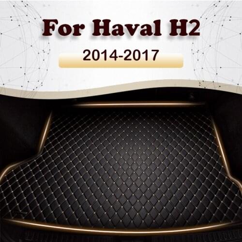 Car trunk mat for Haval H2 2014 2015 2016 2017 Cargo Liner Carpet Interior Parts Accessories Cover