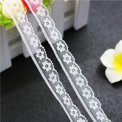 15 mm 5yard Lace Ribbon Lace Trim Wedding Decoration Handcrafted Embroidered Sewing DIY Material Tablecloth decorative lace