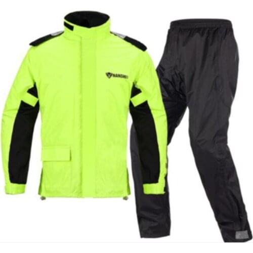 Motorcycle Riding Raincoat set Raincoat rain pants single split adult men and women thin reflective raincoat summer