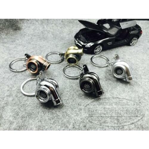 NEW Whistle Sound Turbo Keychain Spinning Turbine Key Chain Ring Keyring Keyfob
