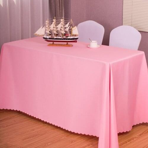 SOLID COLOR SQUARE ROUND CHEMICAL FIBER CUSTOM MADE TABLECLOTH HOTEL MEETING OFFICE ACTIVITY EXHIBITION RECEPTION TABLE CLOTH