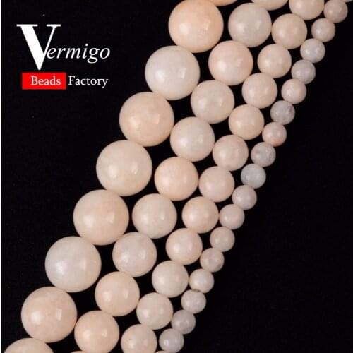 Wholesale Smooth Light Yellow Angelite Stone Beads Natural Round Minerals Loose Beads For Jewelry Making 4-10mm Diy Bracelet