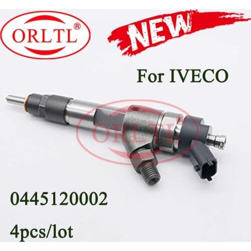 ORLTL 4 pieces New injector nozzle 0445120002,0 445 120 002 ,0986435501 for Camionnette (230L) JUMPER Camion plate-forme(230) IV