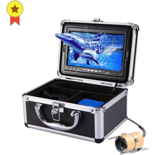 LUCKYLAKER Video Fish Finder 7 Inch LCD Monitor Camera Kit For Winter Underwater Ice Fishing Manual Backlight Boy/Mens Gift