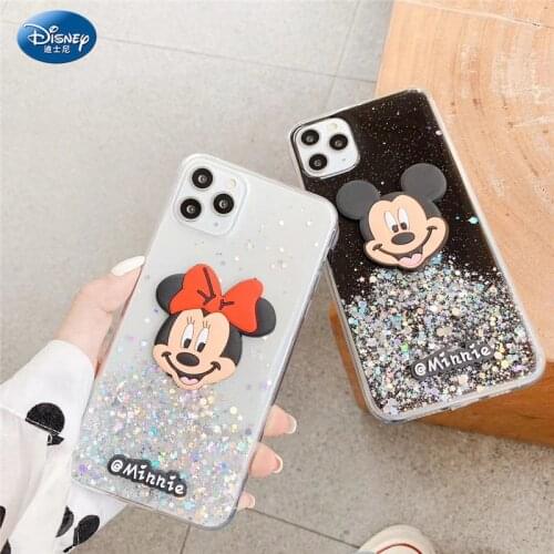 DISNEY 2021 Mickey Minnie Silicone Case for iPhone 11 Pro Xs Max iPhone 12 Pro Official Liquid Silicon 360 Full Cover zz0609