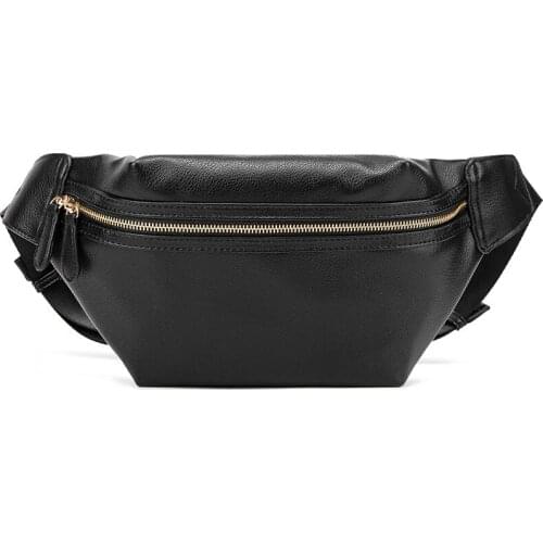 Waterproof Leather Man Waist Bags Fashion Men Chest Pack Outdoor Sports Crossbody Shoulder Bag Casual Travel Unisex Bum Belt Bag