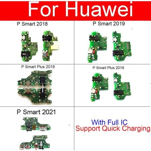 Usb Plug Charge Flex Cable Board For Huawei P Smart + 2018 2019 Chargring USB Jack Port Board Replacement Repair Parts