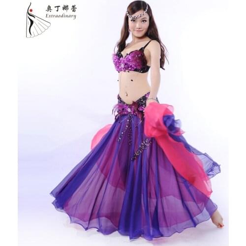 2018 New Belly Dancing Clothing Lady Belly Dance Costumes Sexy Embroidery Belly Dance Dress B-2507