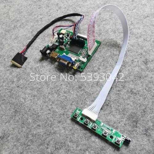 Fit LP140WH4/LP140WH8 40Pins 14" laptops screen VGA 2AV WLED LVDS 1366*768 LCD display controller drive card DIY kit