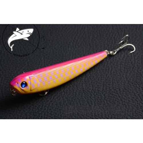 1Pcs Lifelike Pencil Lures Minnow Fishing Bait 8.5cm/9.8g Topwater Crankbait Artificial Hard Swim Bass Baits Tackle Wobblers