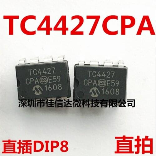 100% New Original 5pcs/lot High Quality TC4427 TC4427CPA DIP-8 MOSFET