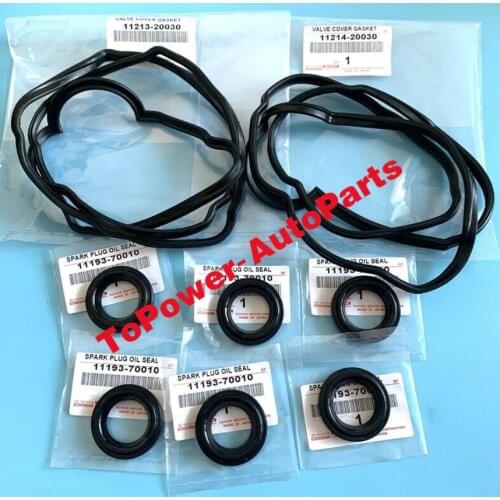 Valve Cover Gasket Set 11214-0A010 11213-0A010 11193-70010 for Toyotaa Highlander Solara Sienna Camry Lexuss RX300 RX330 RX400H