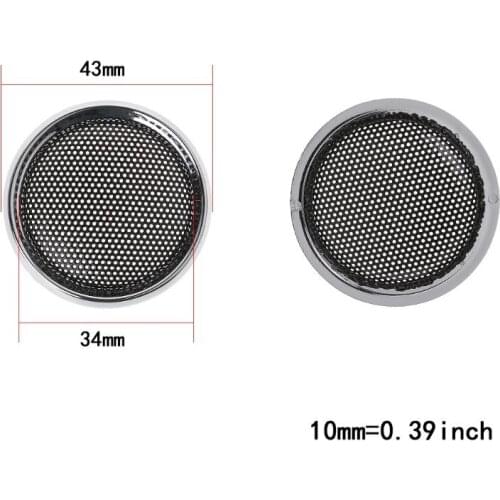 2 Pcs Speaker Cover Tweeter Grill Mesh Mesh Protection Grids Speakers Loudspeaker Mini 1 Inch DIY Accessories