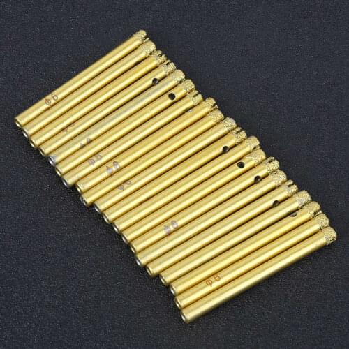 20PCs 6mm Hand Electric Drill Bit Brazing Glass Ceramic Tiles Granite Hole Opener