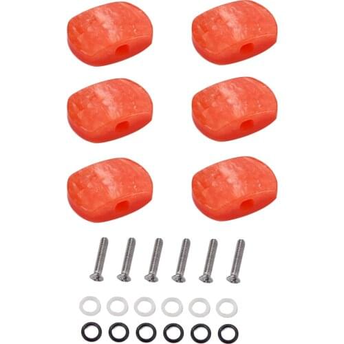 6 Pieces Large Square Shape Guitar Tuning Pegs Keys Buttons Knobs for Classical Guitar Parts Accessories